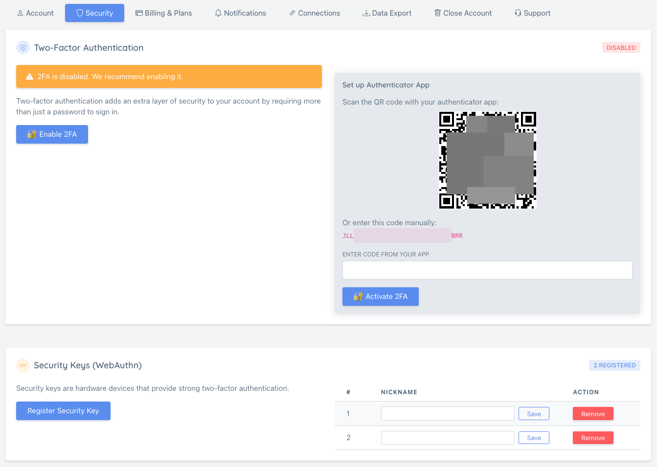 Account Security Overview